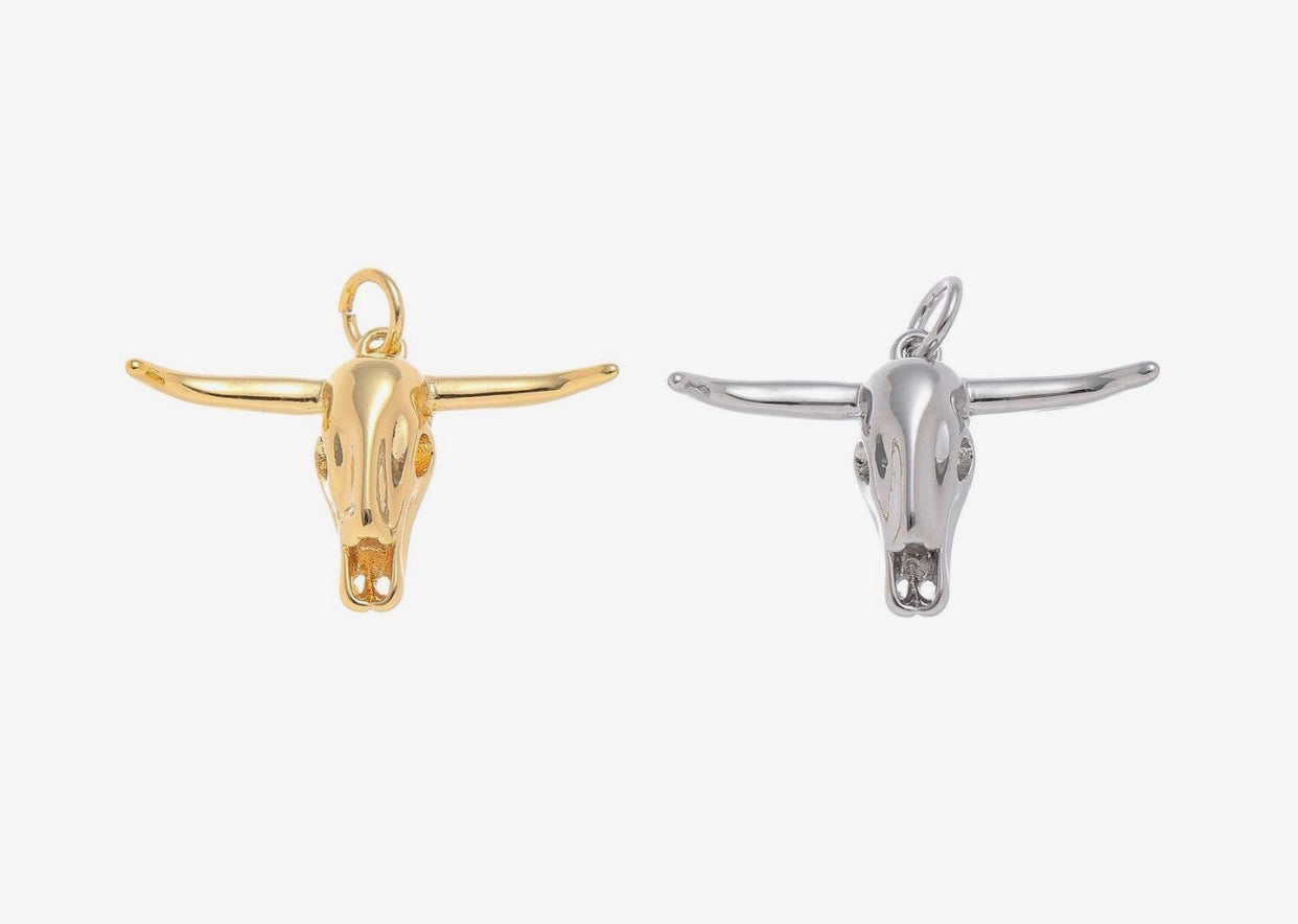Bull Skull Charm
